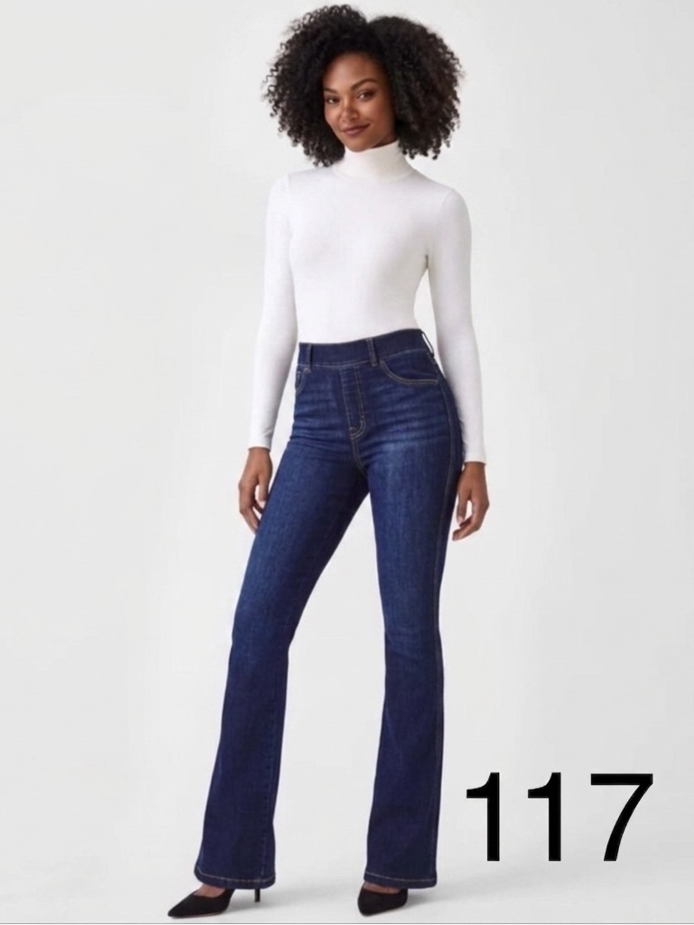 SPANX Dark Blue Flare Jeans